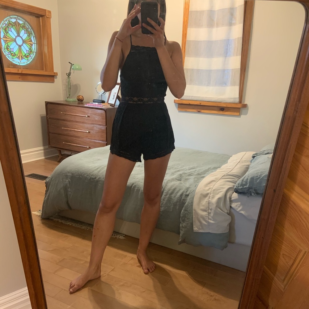 Cute black lace jumpsuit
